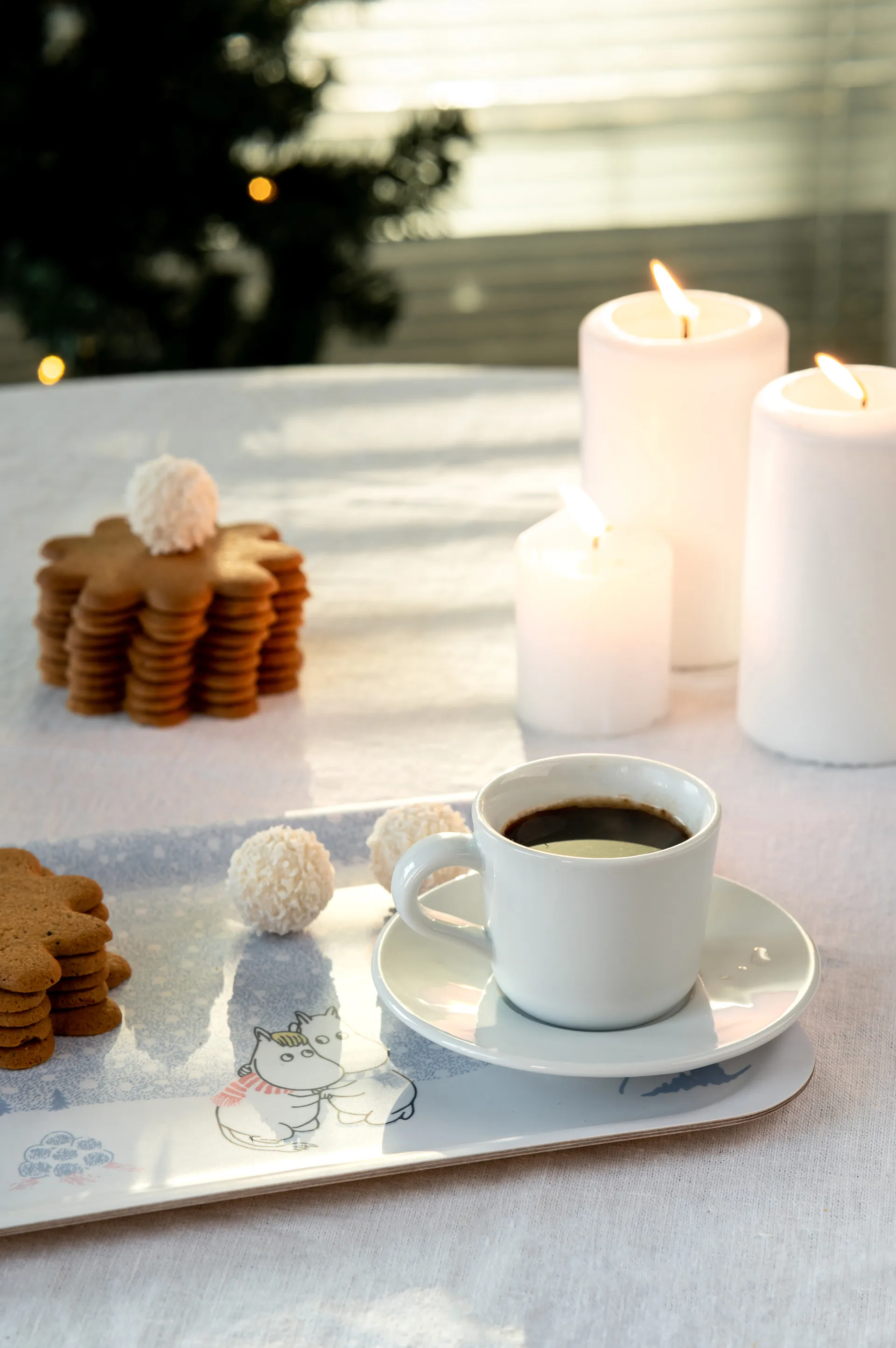 Moomin dienblad 20x27 cm, Let it snow Muurla