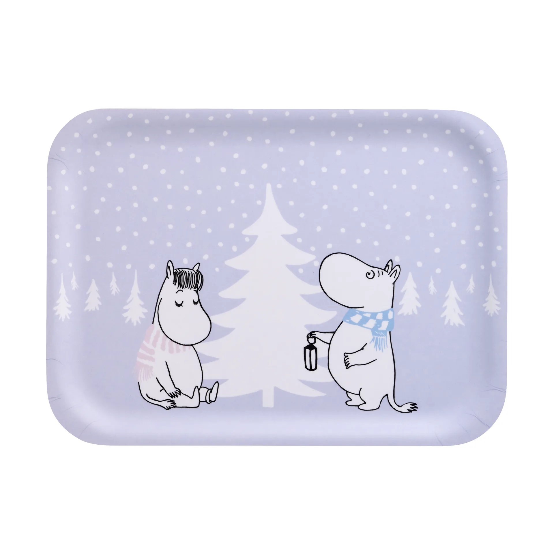 Moomin dienblad 20x27 cm, Snowfall Muurla