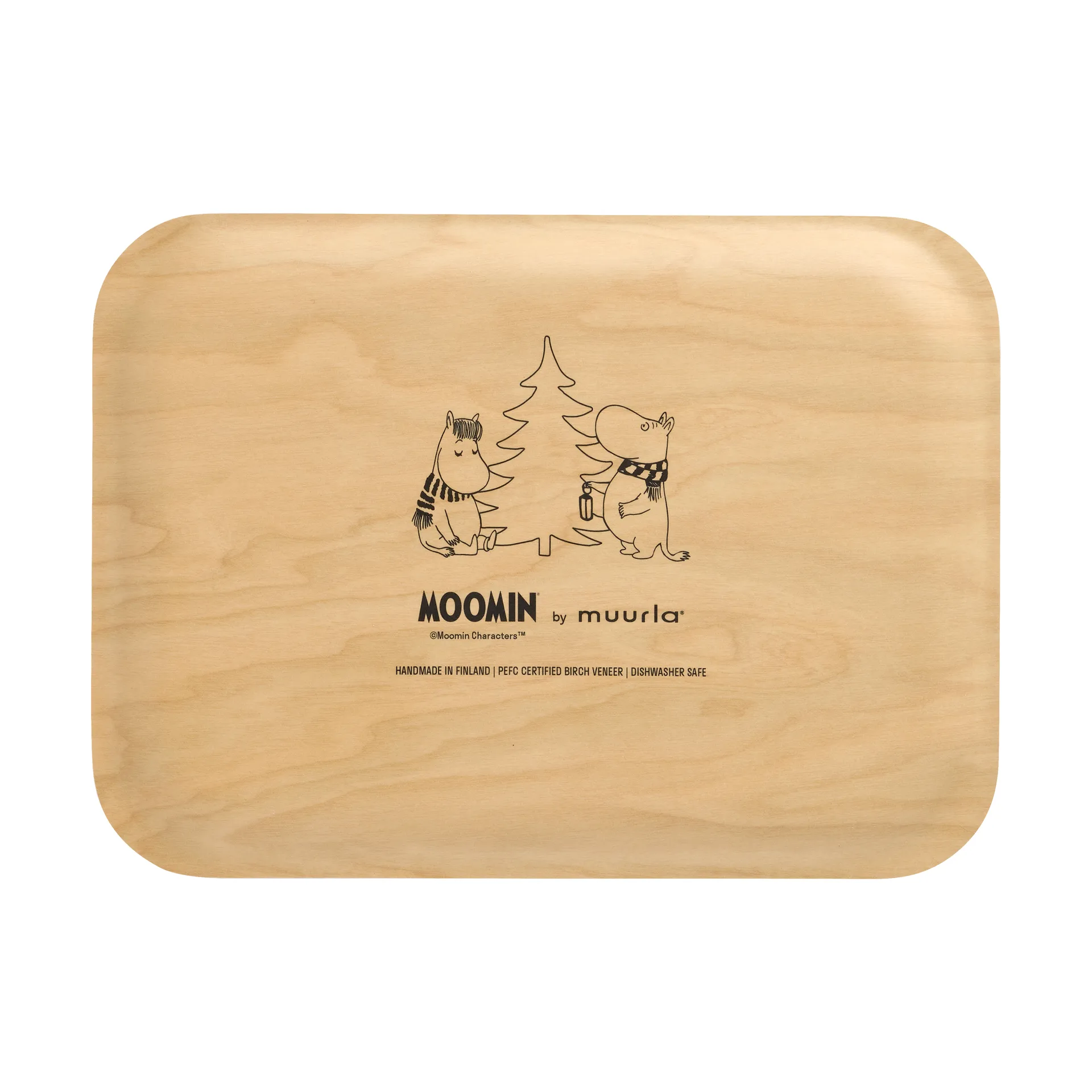 Moomin dienblad 20x27 cm, Snowfall Muurla