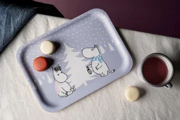 Moomin dienblad 20x27 cm - Snowfall - Muurla