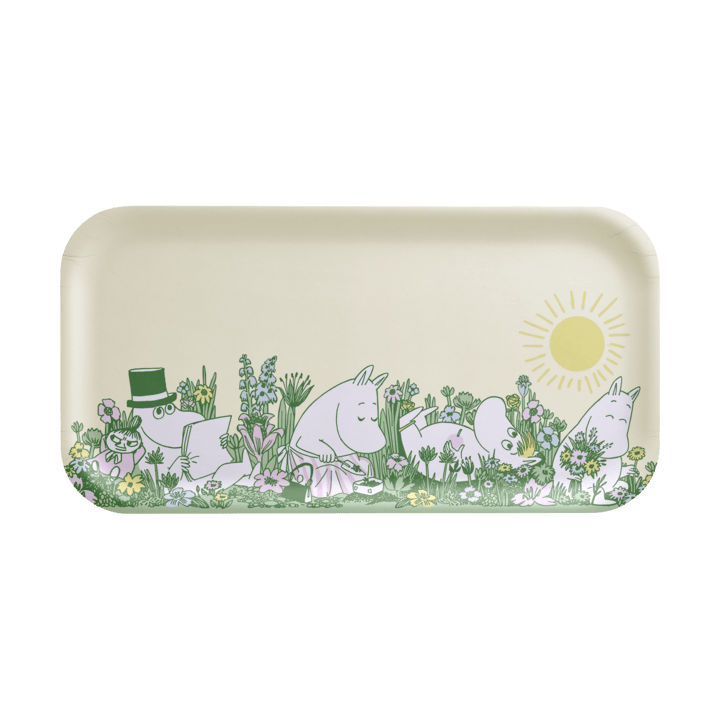 Moomin dienblad 22x43 cm - In the garden - Muurla