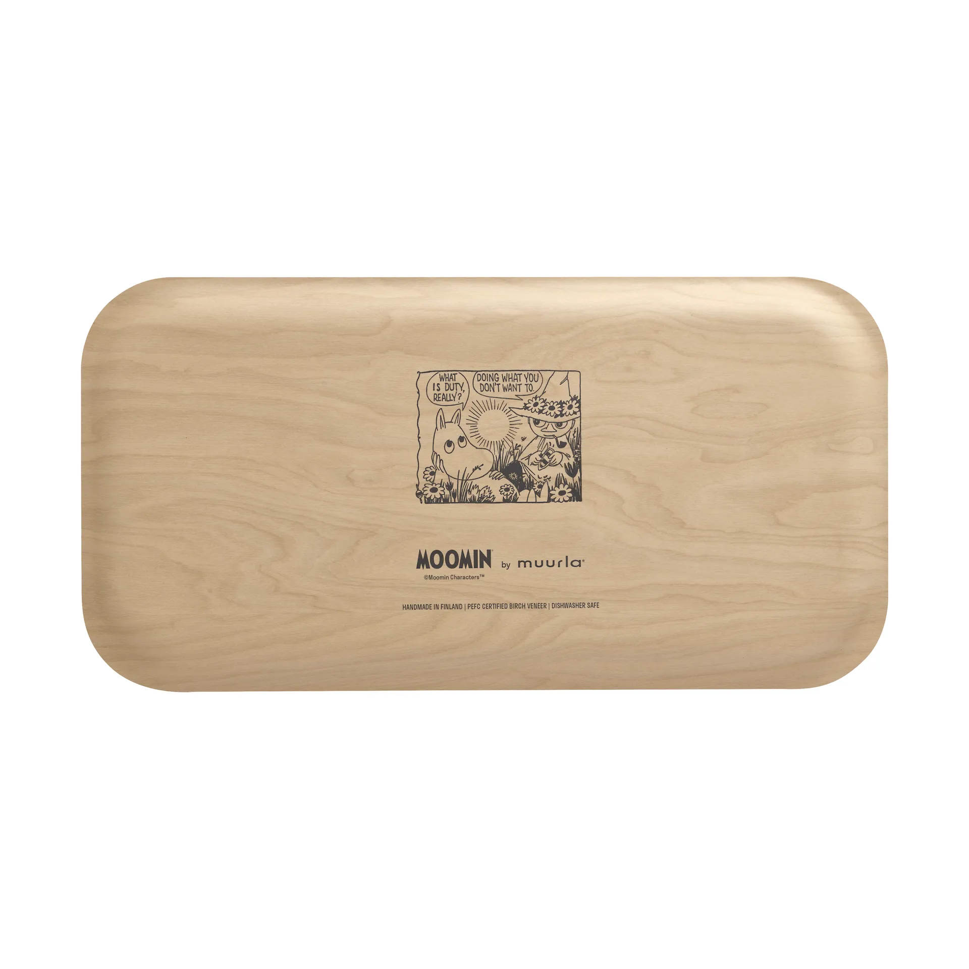 Moomin dienblad 22x43 cm, In the garden Muurla