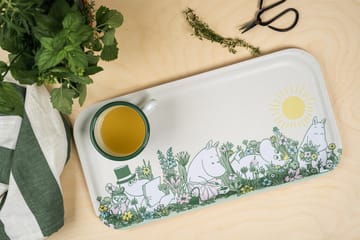 Moomin dienblad 22x43 cm - In the garden - Muurla