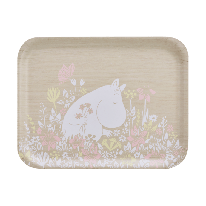 Moomin dienblad 28x36 cm - Flower field - Muurla