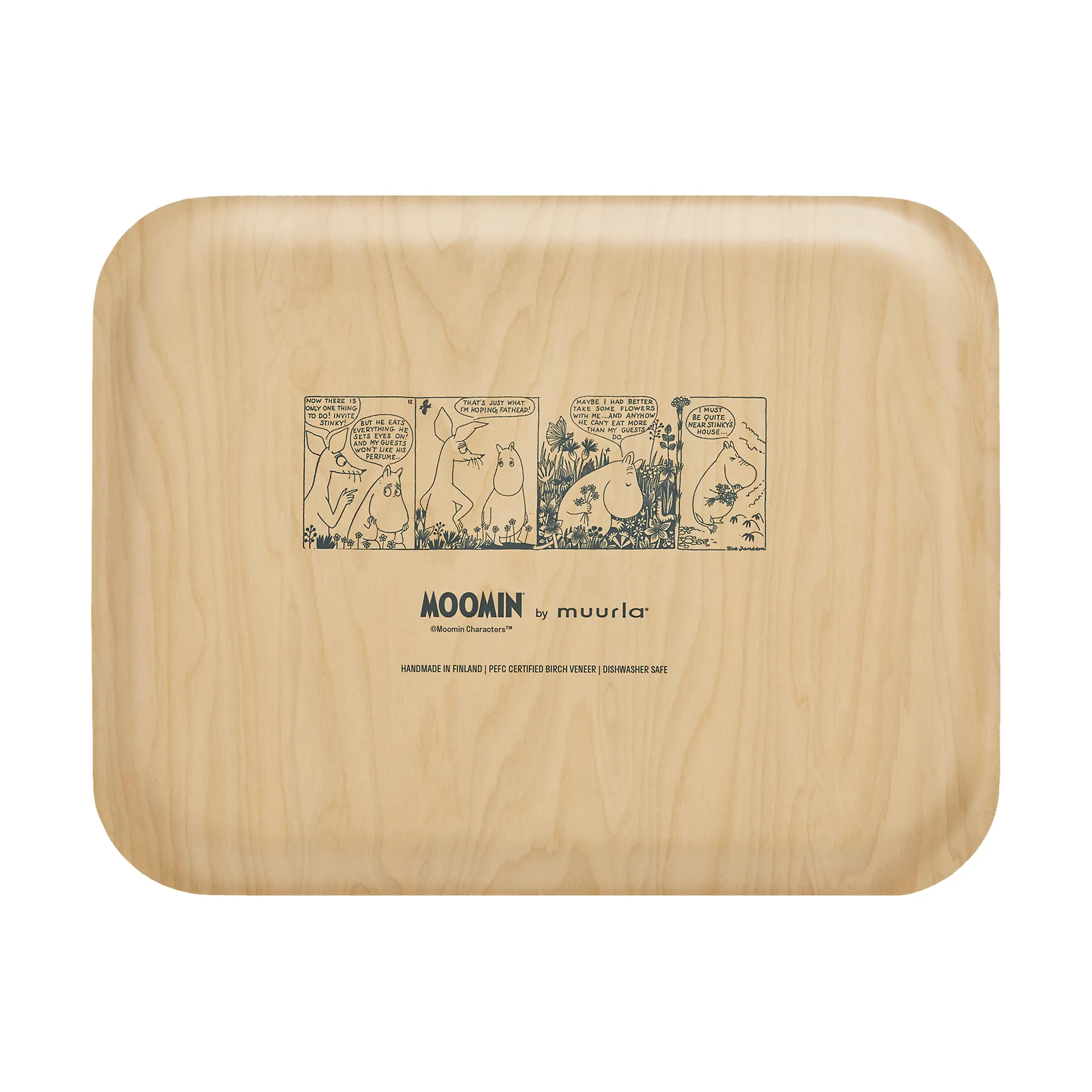 Moomin dienblad 28x36 cm, Flower field Muurla