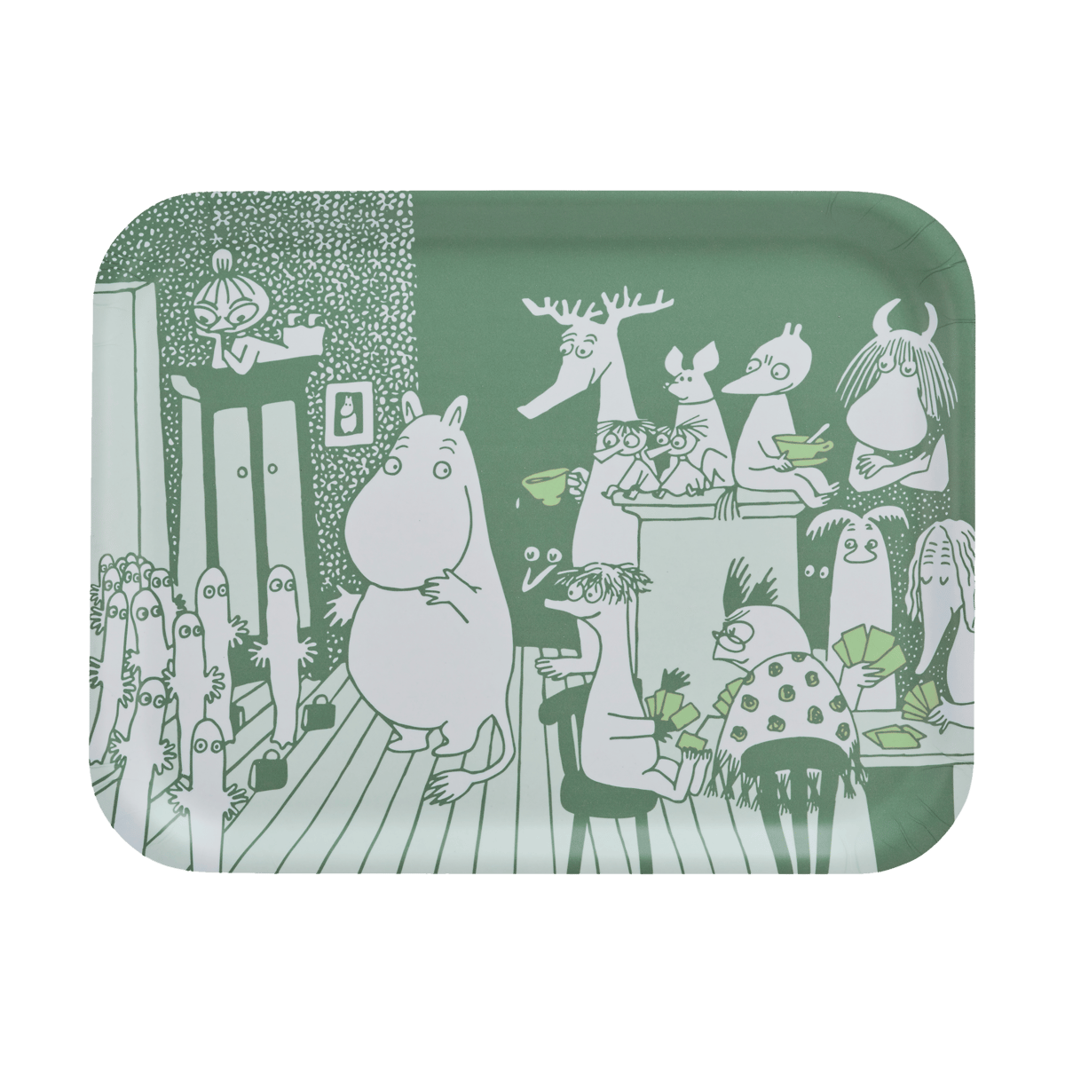 Muurla Moomin dienblad 28x36 cm Room for all | Scandinavisch Interieur | Dienbladen | Groen