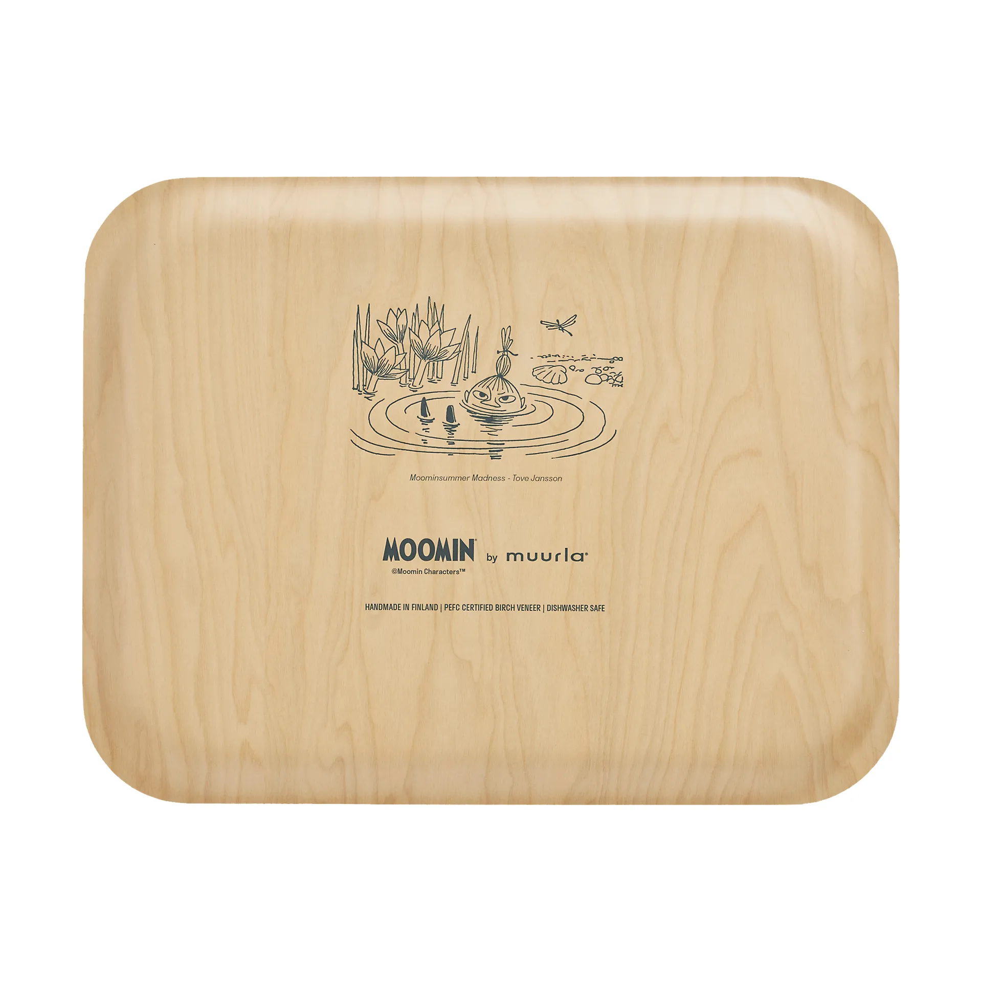 Moomin dienblad 28x36 cm, The pond Muurla