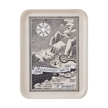 Moomin dienblad 32x42 cm - Finnish Moominvalley map - Muurla