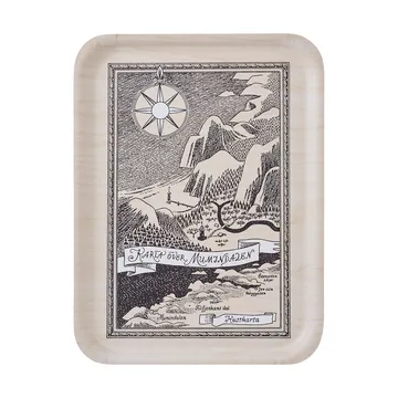 Moomin dienblad 32x42 cm - Swedish Moominvalley map - Muurla