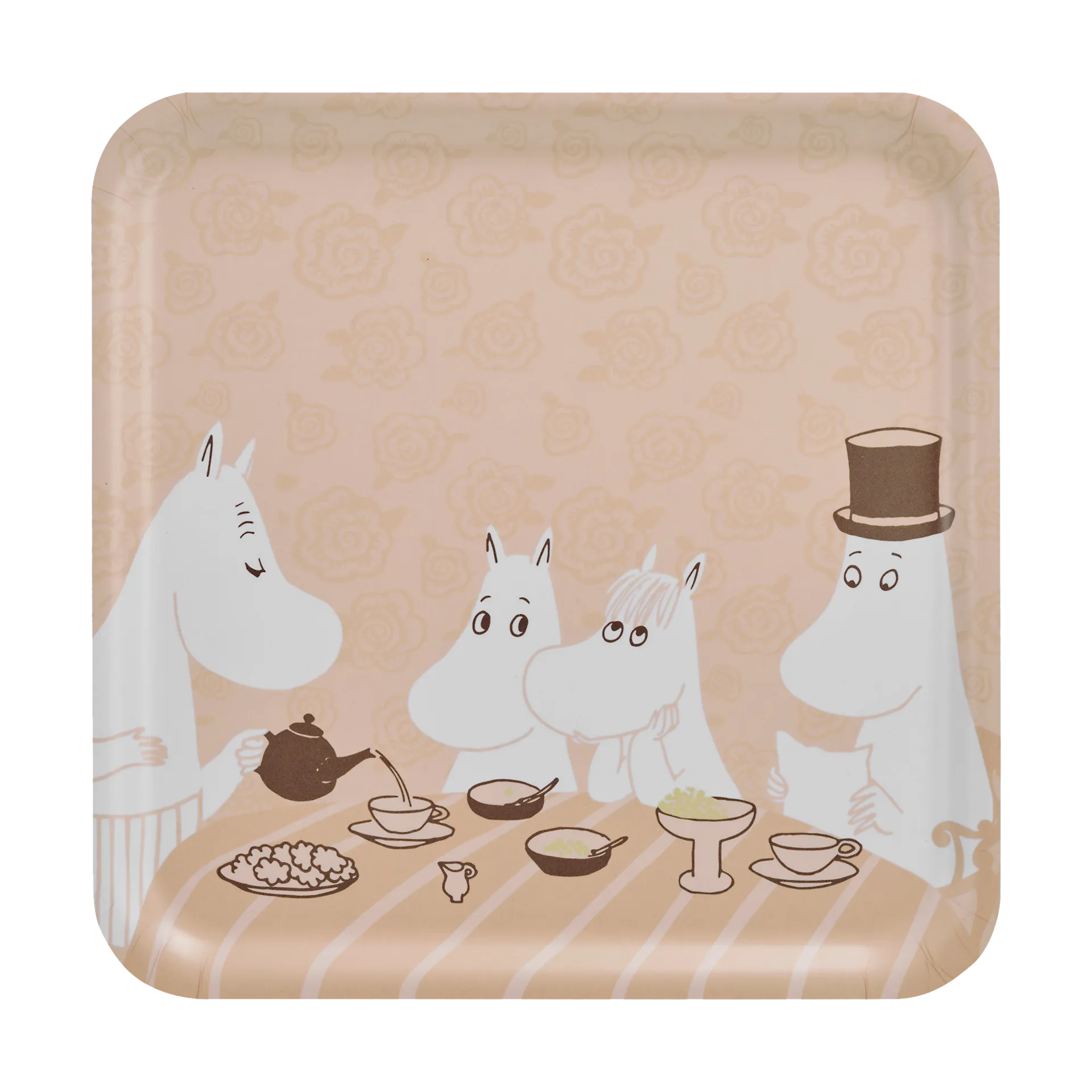 Moomin dienblad 33x33 cm, Coffee time Muurla