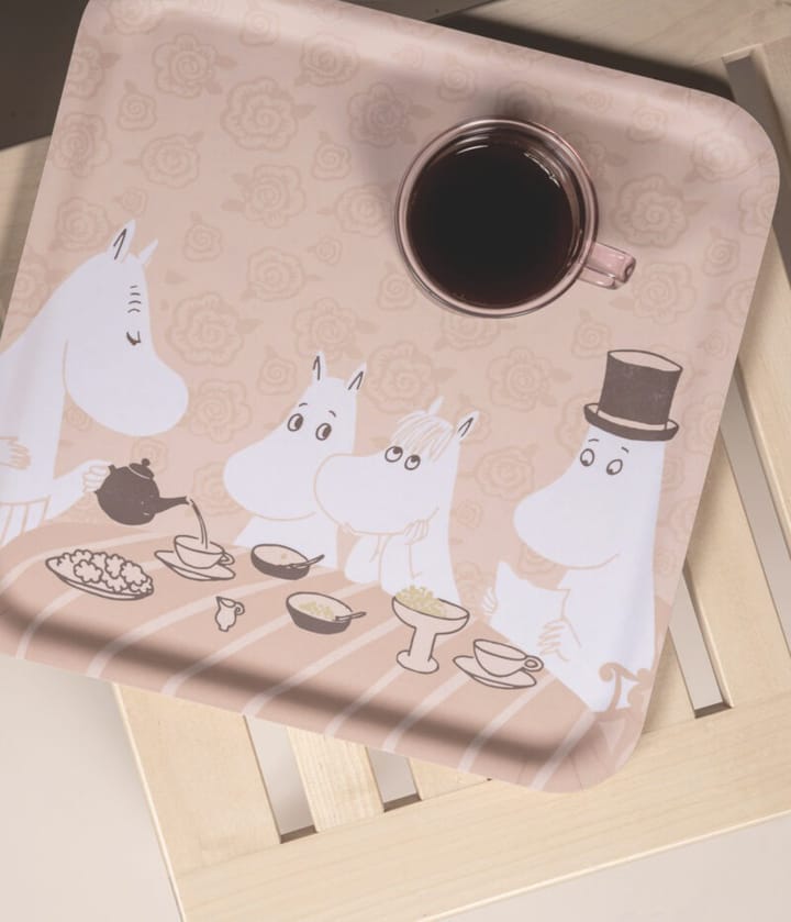 Moomin dienblad 33x33 cm, Coffee time Muurla