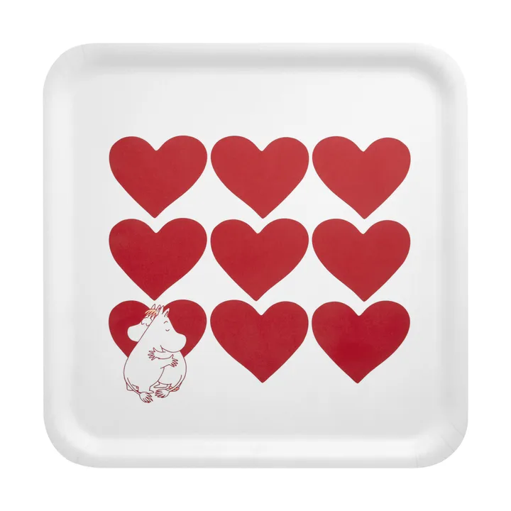 Moomin dienblad 33x33 cm - Heart - Muurla