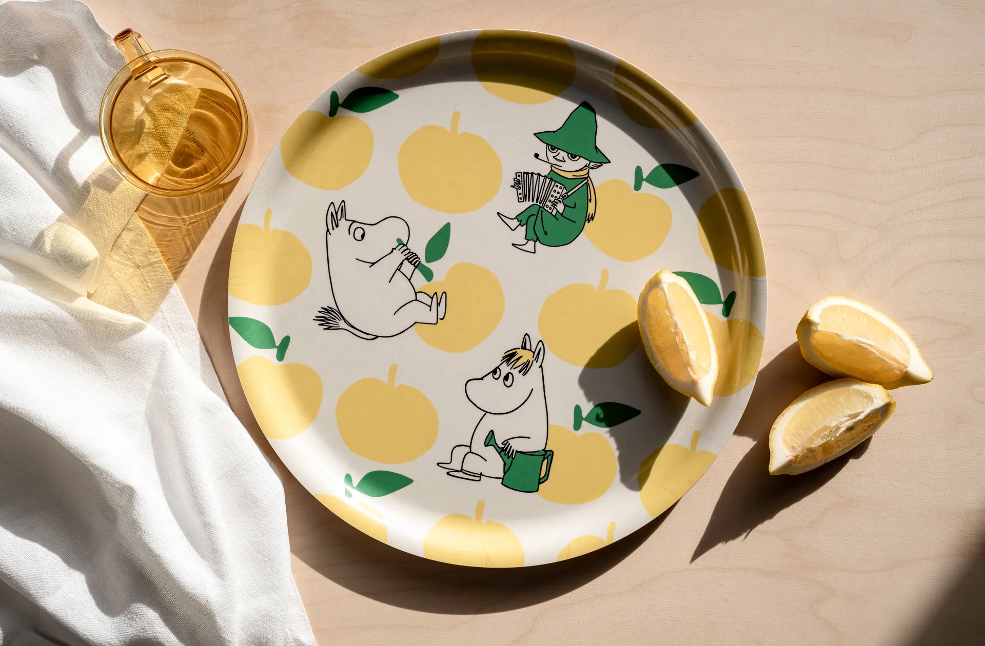Moomin dienblad Ø35 cm, Joyfull Apples Muurla