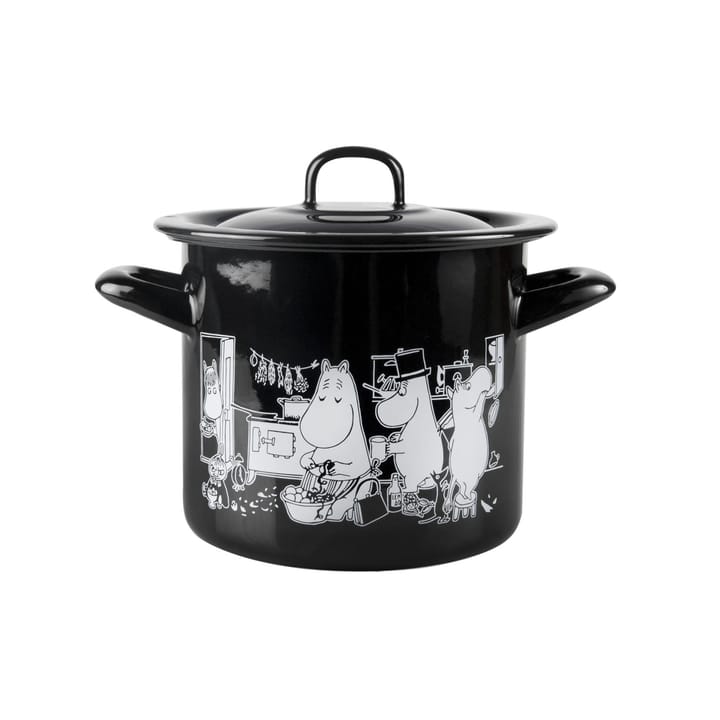 Moomin emaille braadpan met deksel , 1,5 L Muurla