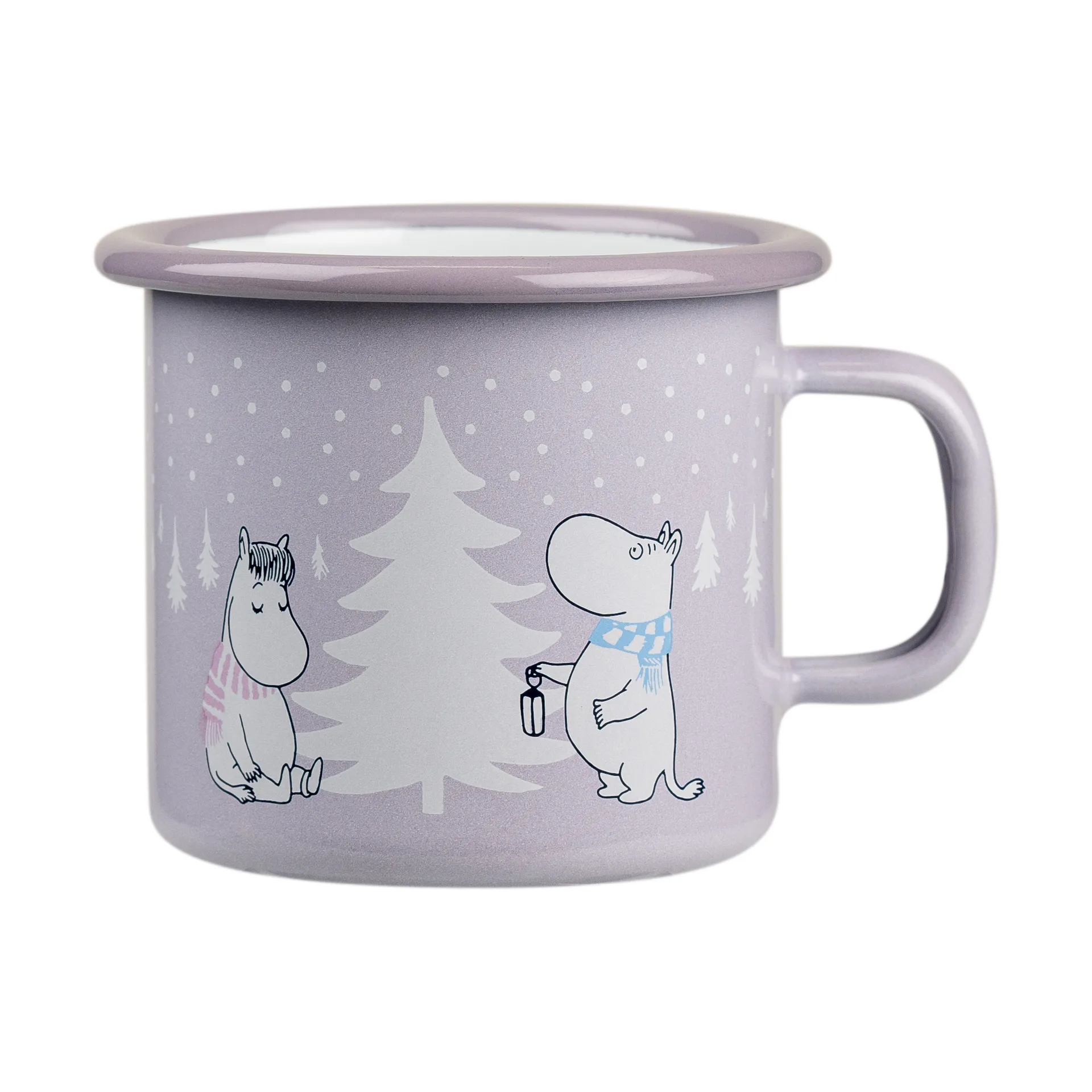 Moomin emaille mok 25 cl, Snowfall Muurla