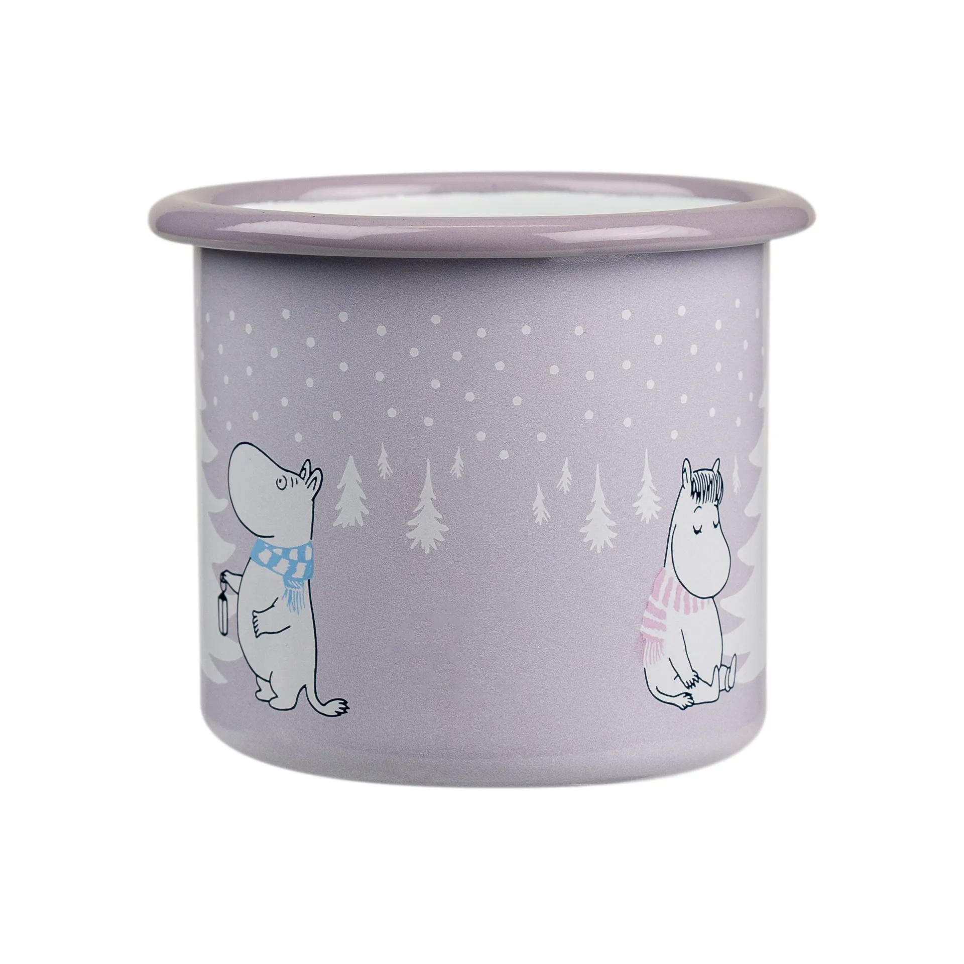 Moomin emaille mok 25 cl, Snowfall Muurla