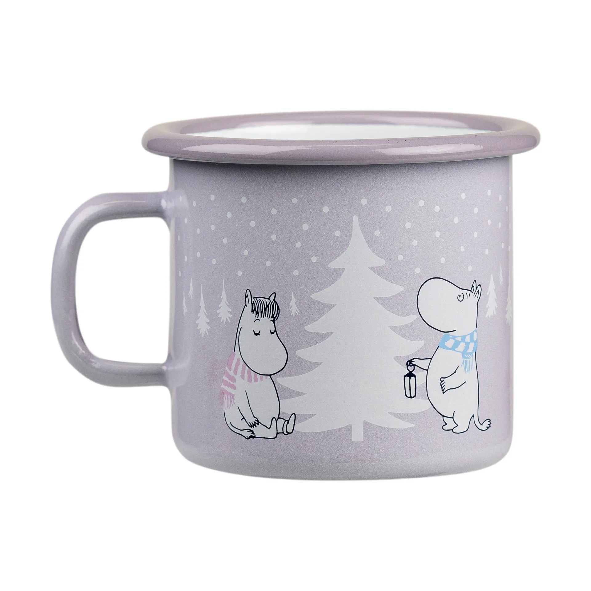 Moomin emaille mok 25 cl, Snowfall Muurla