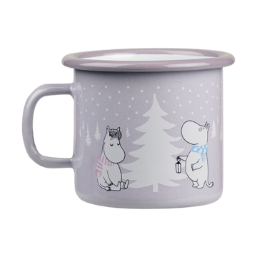 Moomin emaille mok 25 cl - Snowfall - Muurla