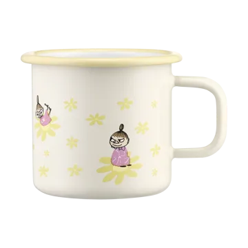 Moomin emaille mok 37 cl - Flowers - Muurla