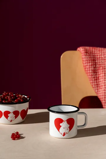 Moomin emaille mok 37 cl - Heart - Muurla