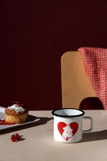 Moomin emaille mok 37 cl - Heart - Muurla