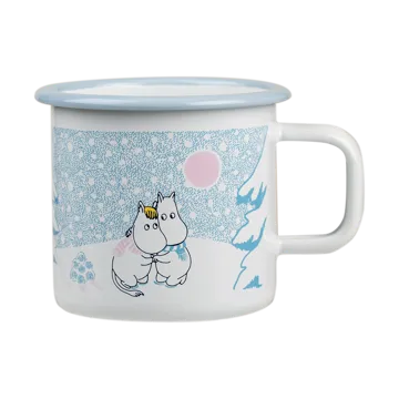 Moomin emaille mok 37 cl - Let it snow - Muurla