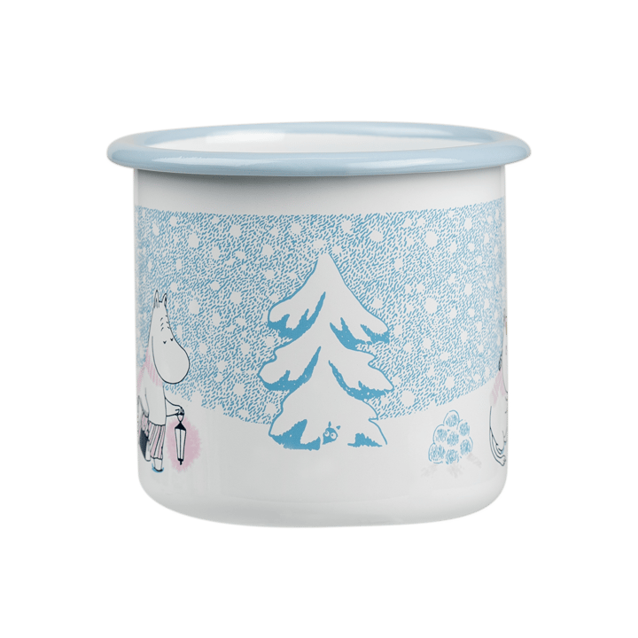 Moomin emaille mok 37 cl, Let it snow Muurla