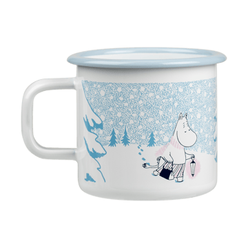 Moomin emaille mok 37 cl - Let it snow - Muurla