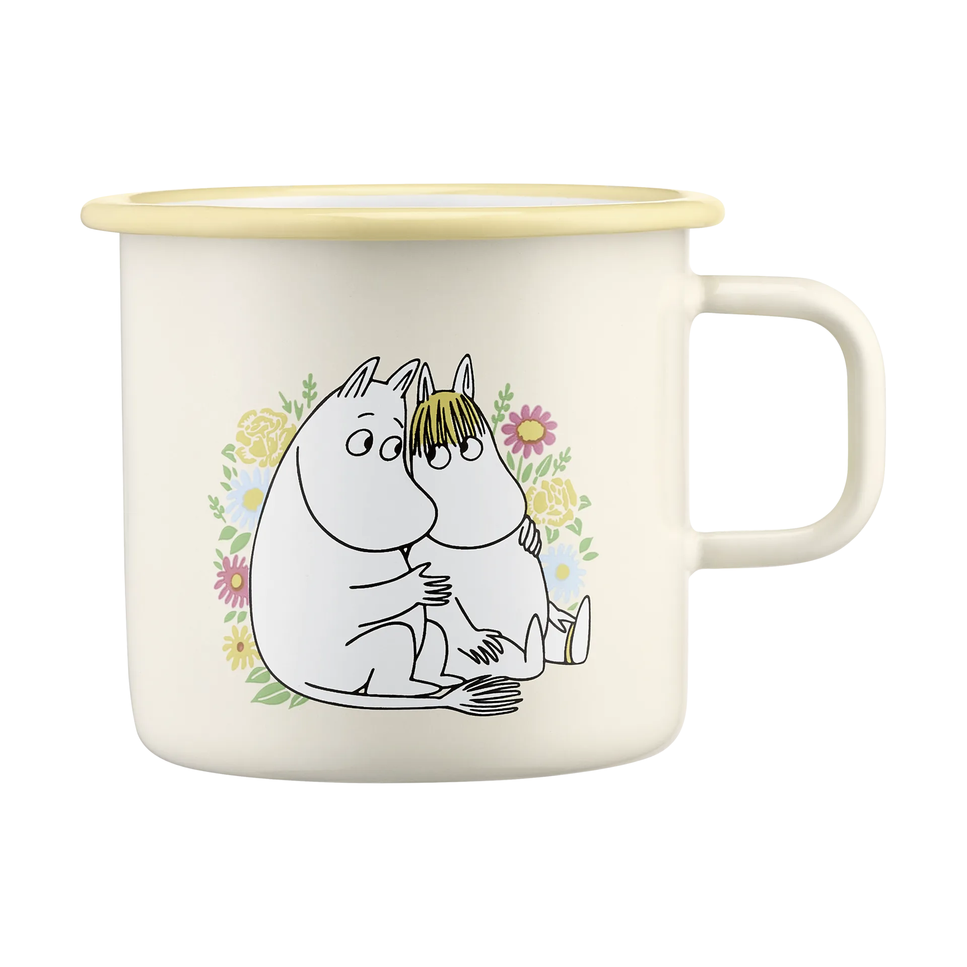 Moomin emaille mok 55 cl, Flowers Muurla