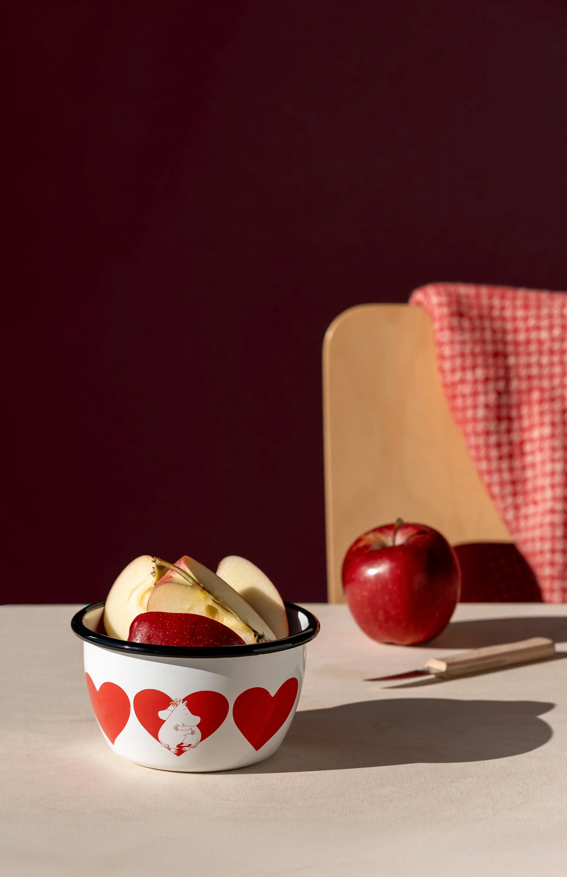 Moomin emaillen kom 60 cl, Heart Muurla