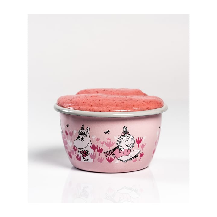 Moomin emaillen kom Girls 30 cl, Roze Muurla