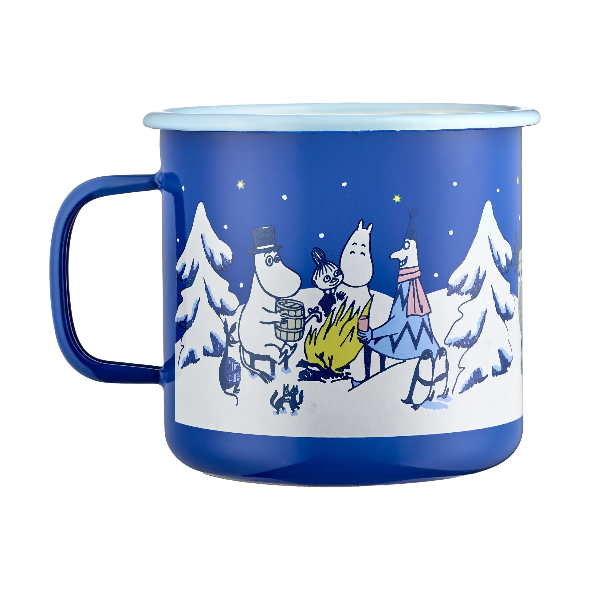 Moomin emaillen mok 80 cl, Starry night Muurla