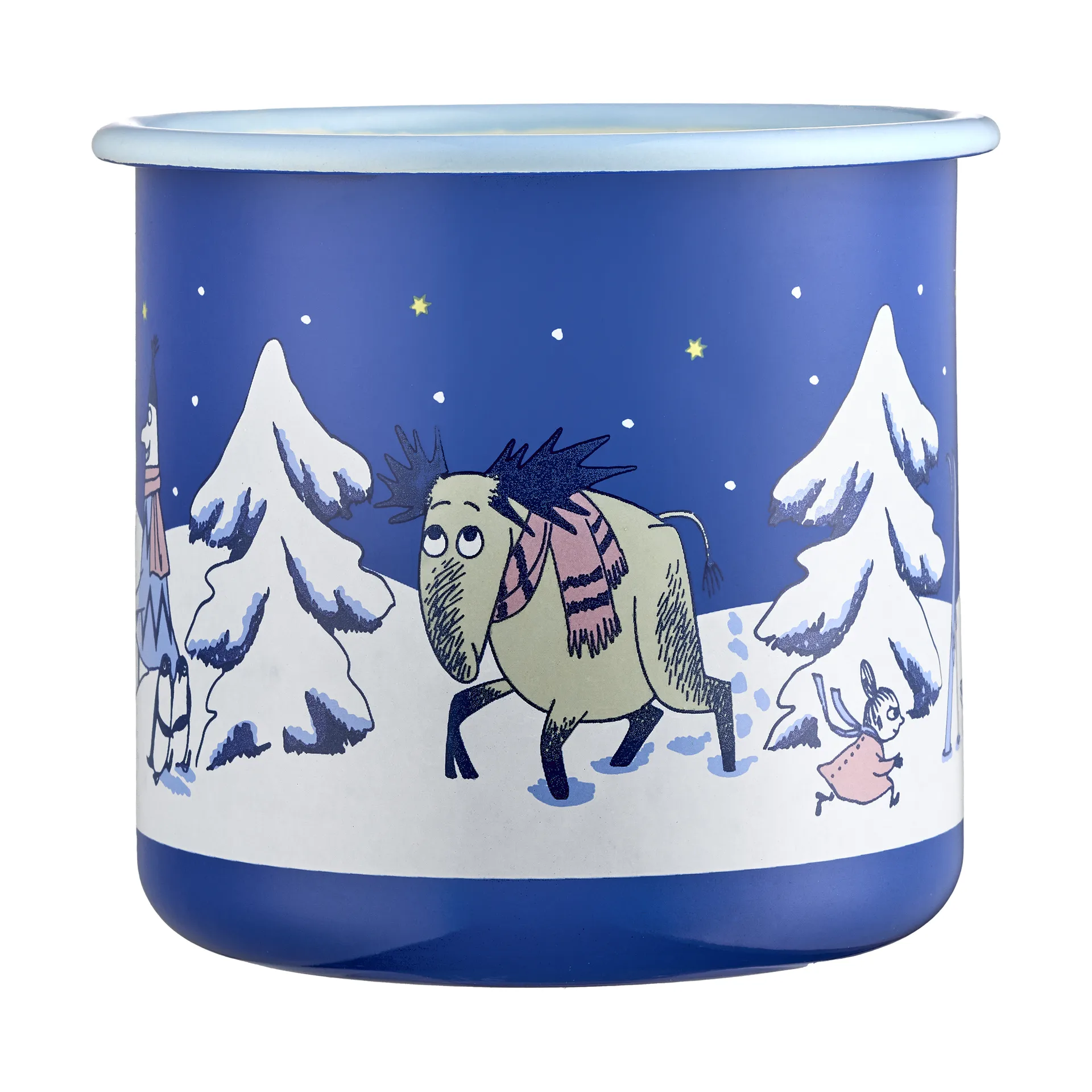 Moomin emaillen mok 80 cl, Starry night Muurla