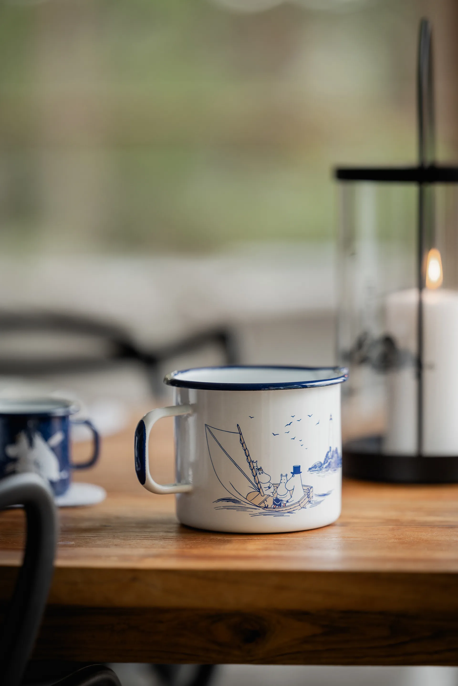 Moomin geëmailleerde kan 1,3L, Sailors Muurla