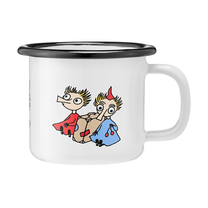 Moomin  geëmailleerde mok 1,5 dl - Thingumy and Bob - Muurla