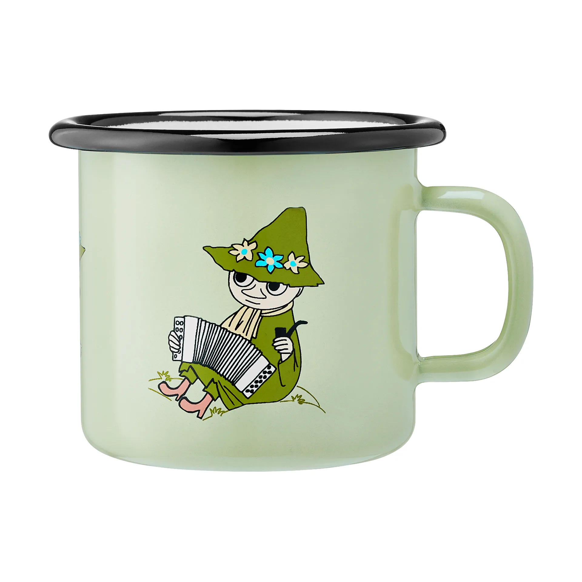 Moomin  geëmailleerde mok 2,5 dl, Snufkin Muurla