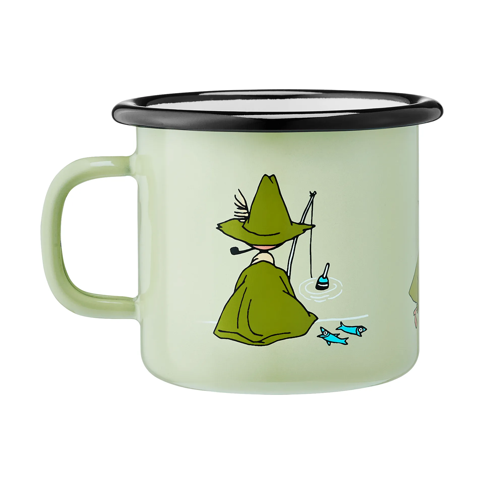 Moomin  geëmailleerde mok 2,5 dl, Snufkin Muurla