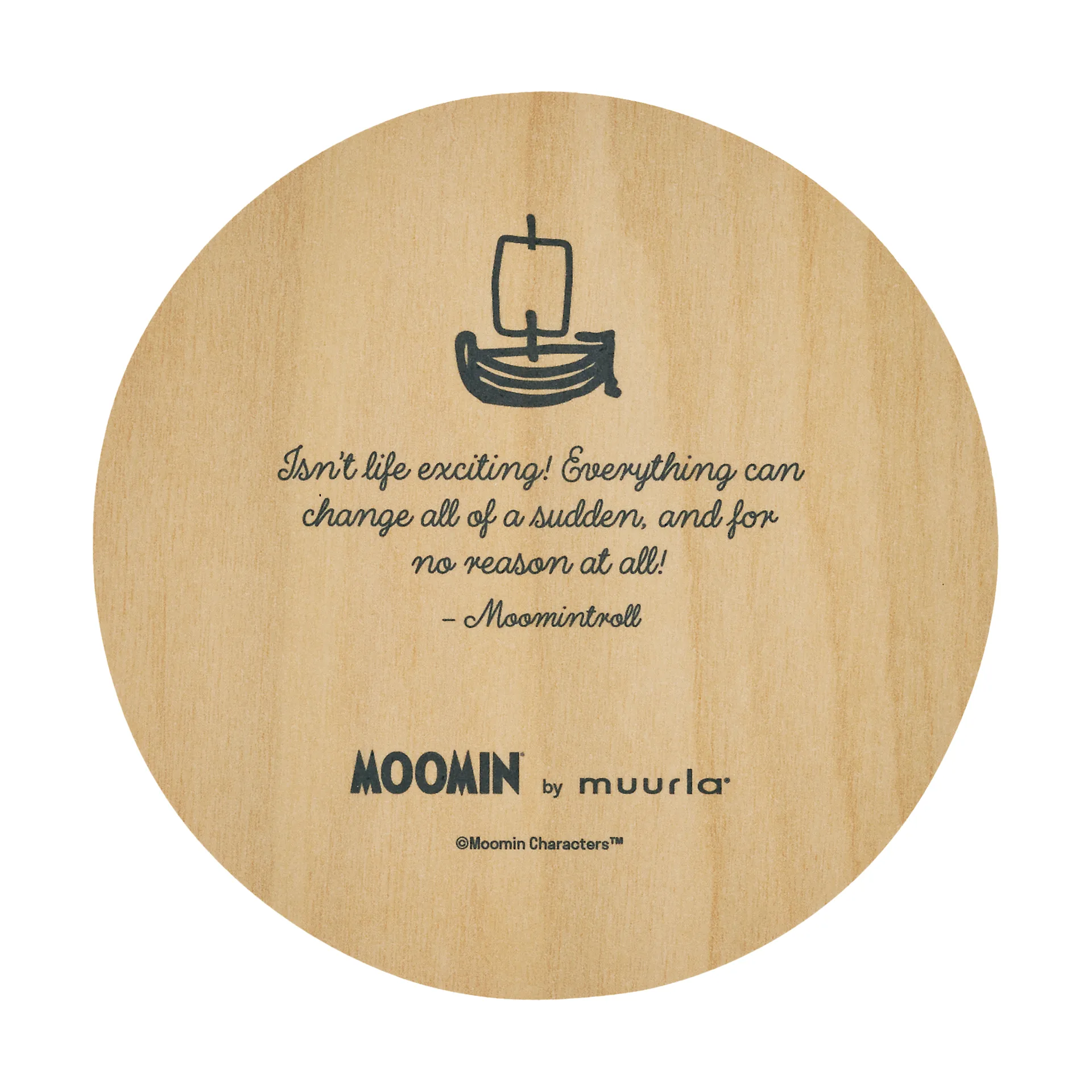 Moomin glasonderzetter Ø10 cm, Momintroll Muurla