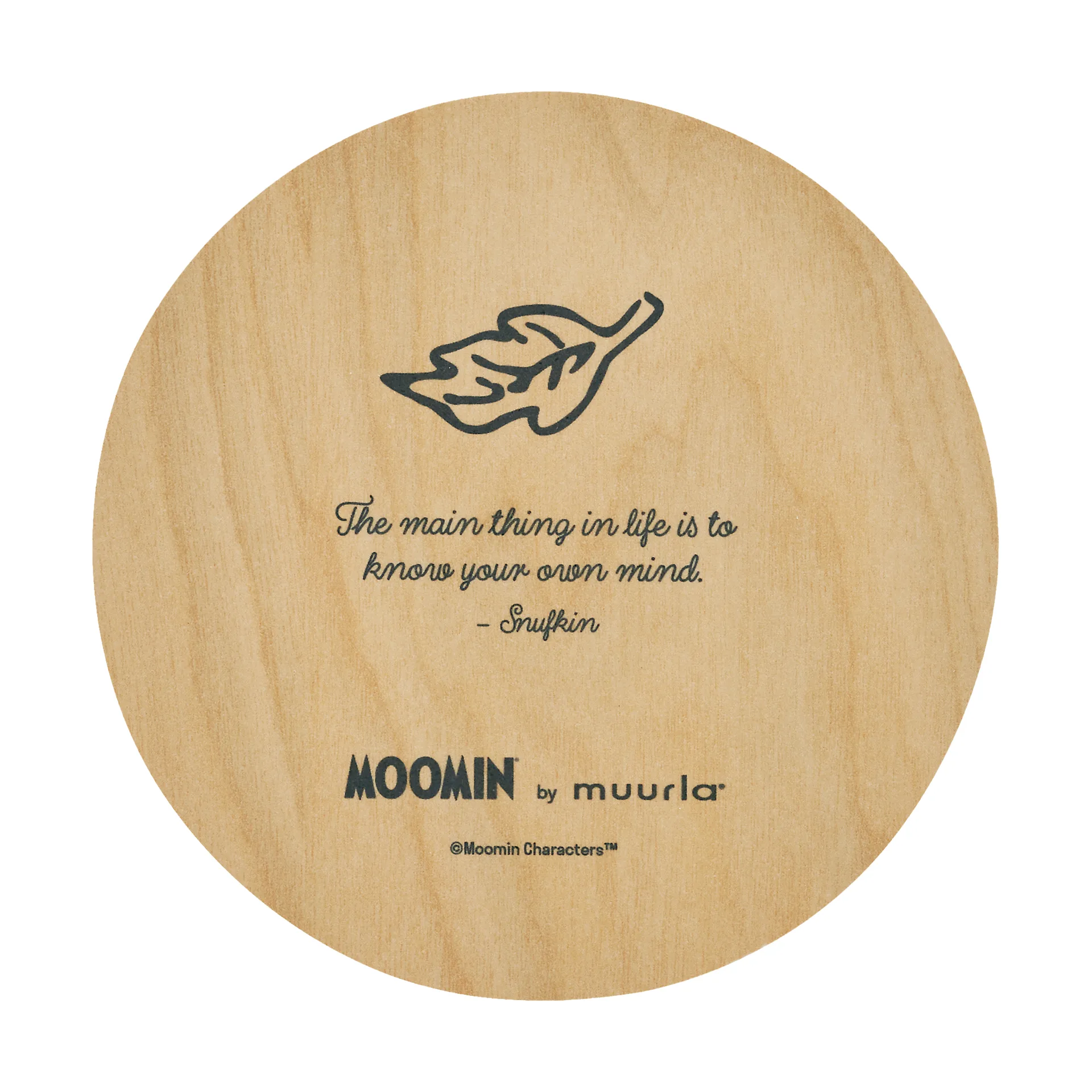 Moomin glasonderzetter Ø10 cm, Snufkin Muurla