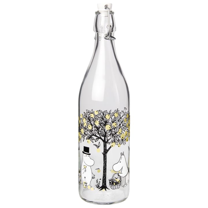 Moomin glazen fles 1 L - Apples - Muurla