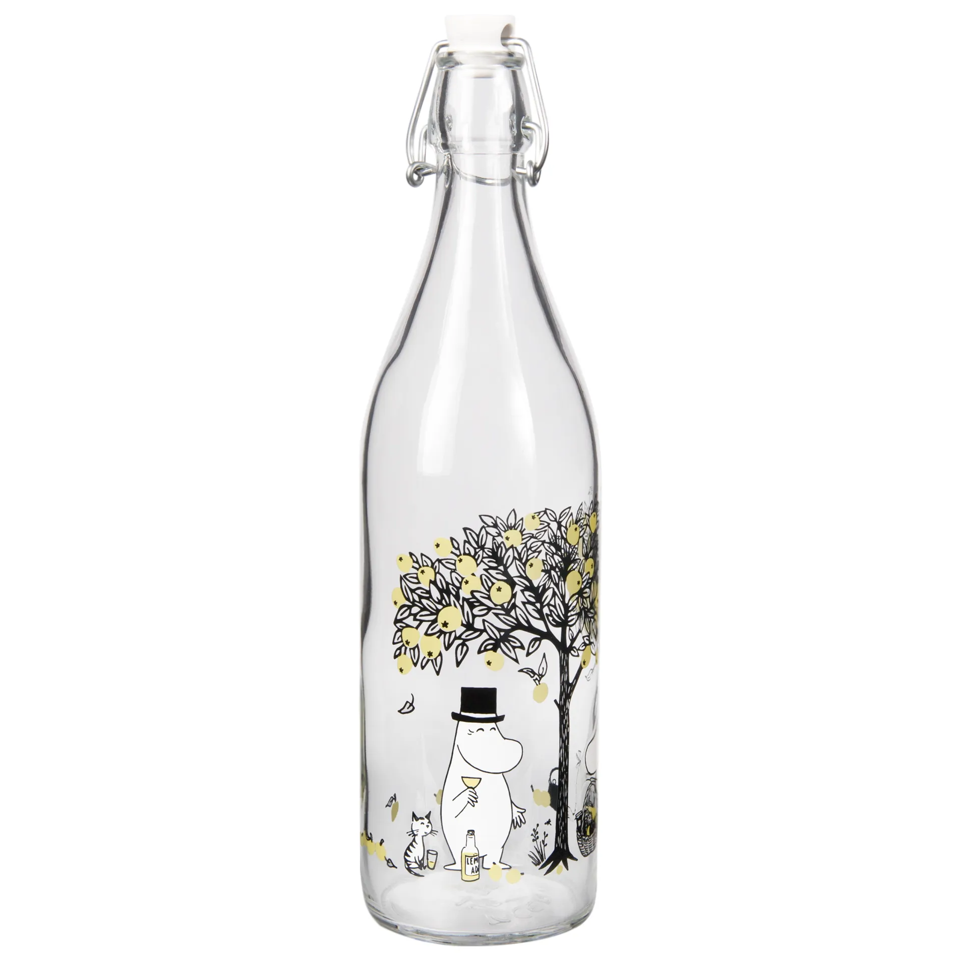 Moomin glazen fles 1 L, Apples Muurla