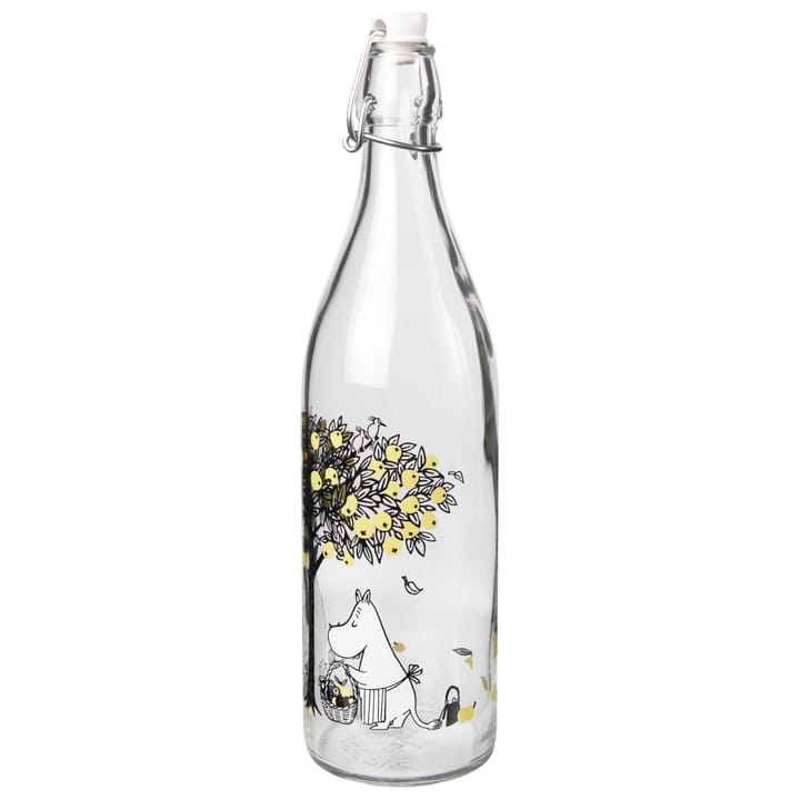 Moomin glazen fles 1 L, Apples Muurla