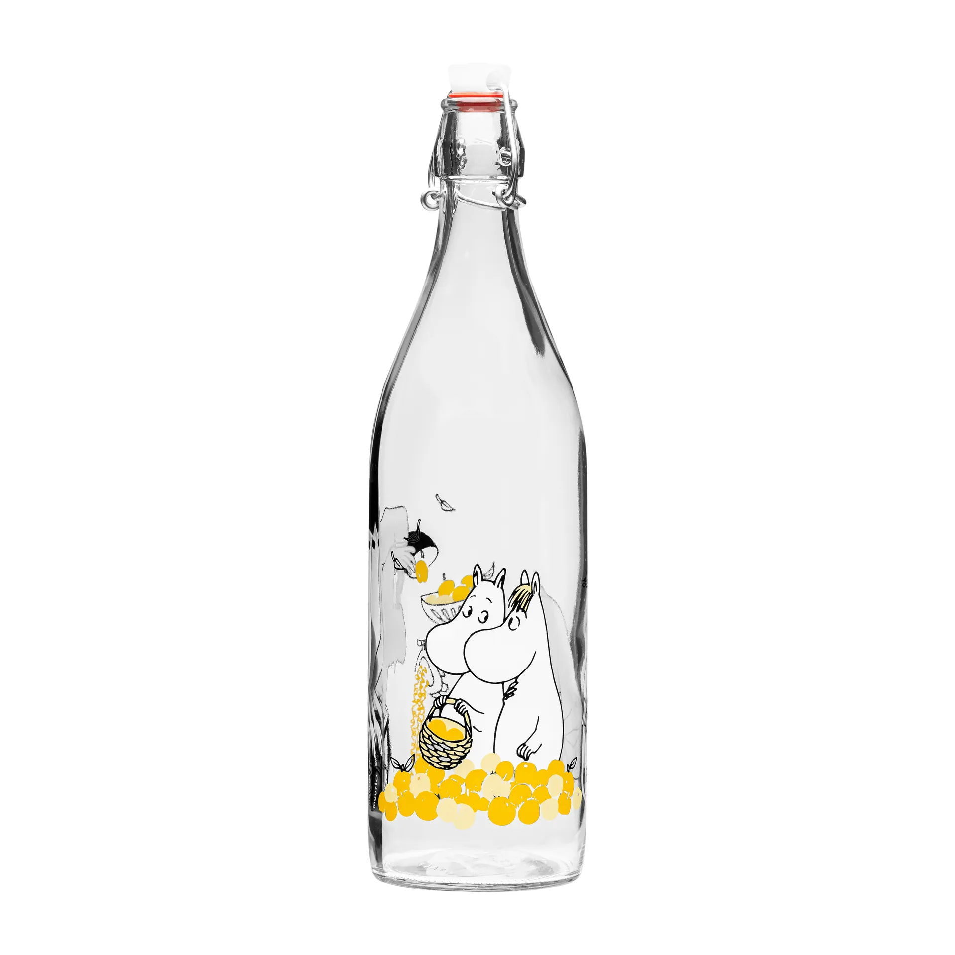 Moomin glazen fles 1 L, Fruits Muurla