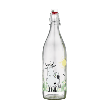 Moomin glazen fles 1 L - Meadow - Muurla