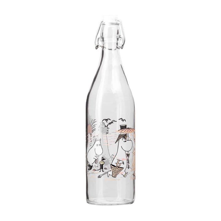 Moomin glazen fles 1 L, The Beach Muurla
