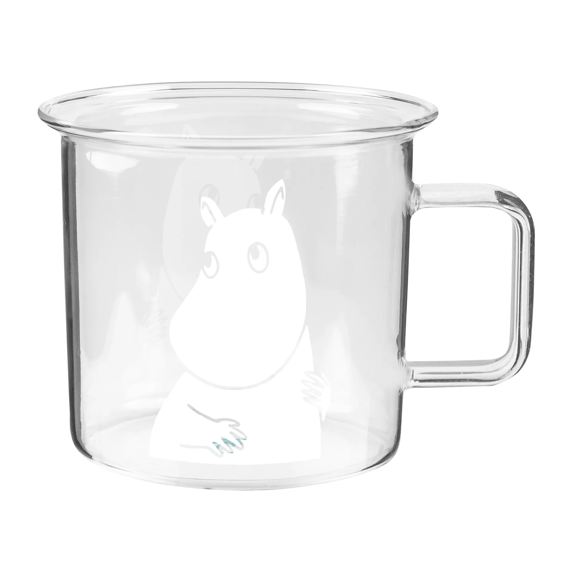 Moomin glazen mok transparant 35 cl, Moomin Muurla
