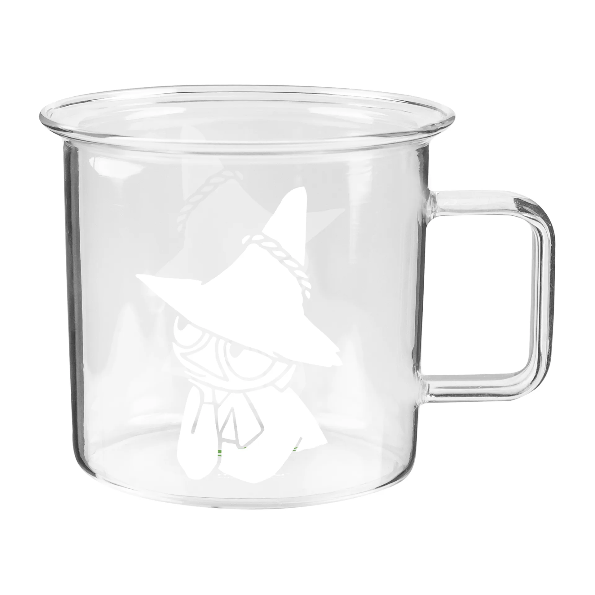 Moomin glazen mok transparant 35 cl, Snufkin Muurla