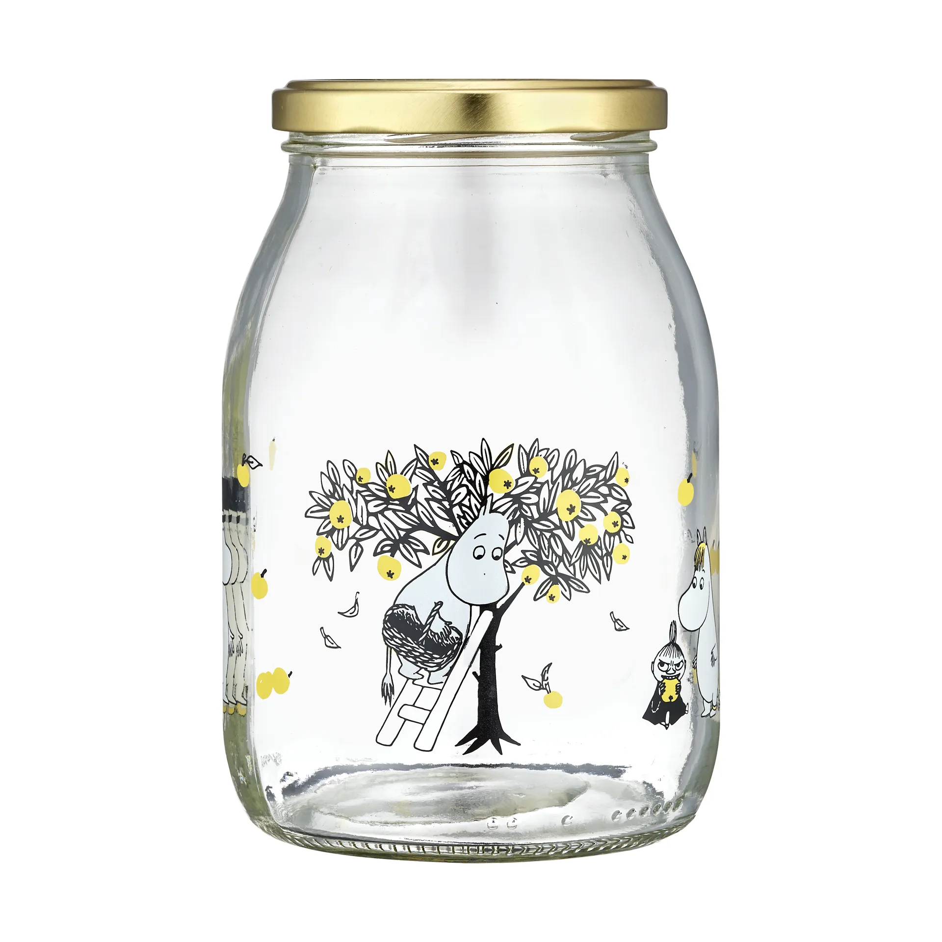 Moomin glazen pot 1 L, Apples Muurla