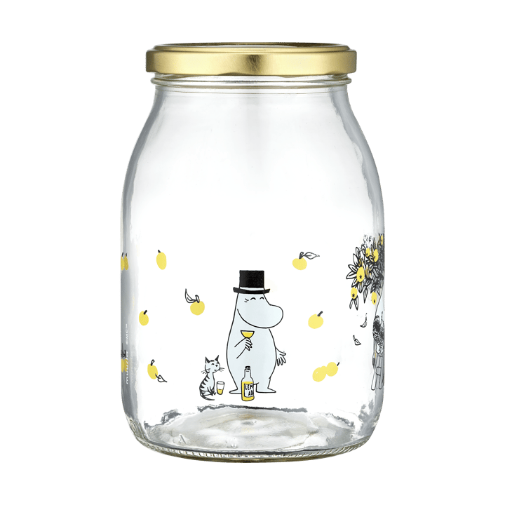 Moomin glazen pot 1 L, Apples Muurla