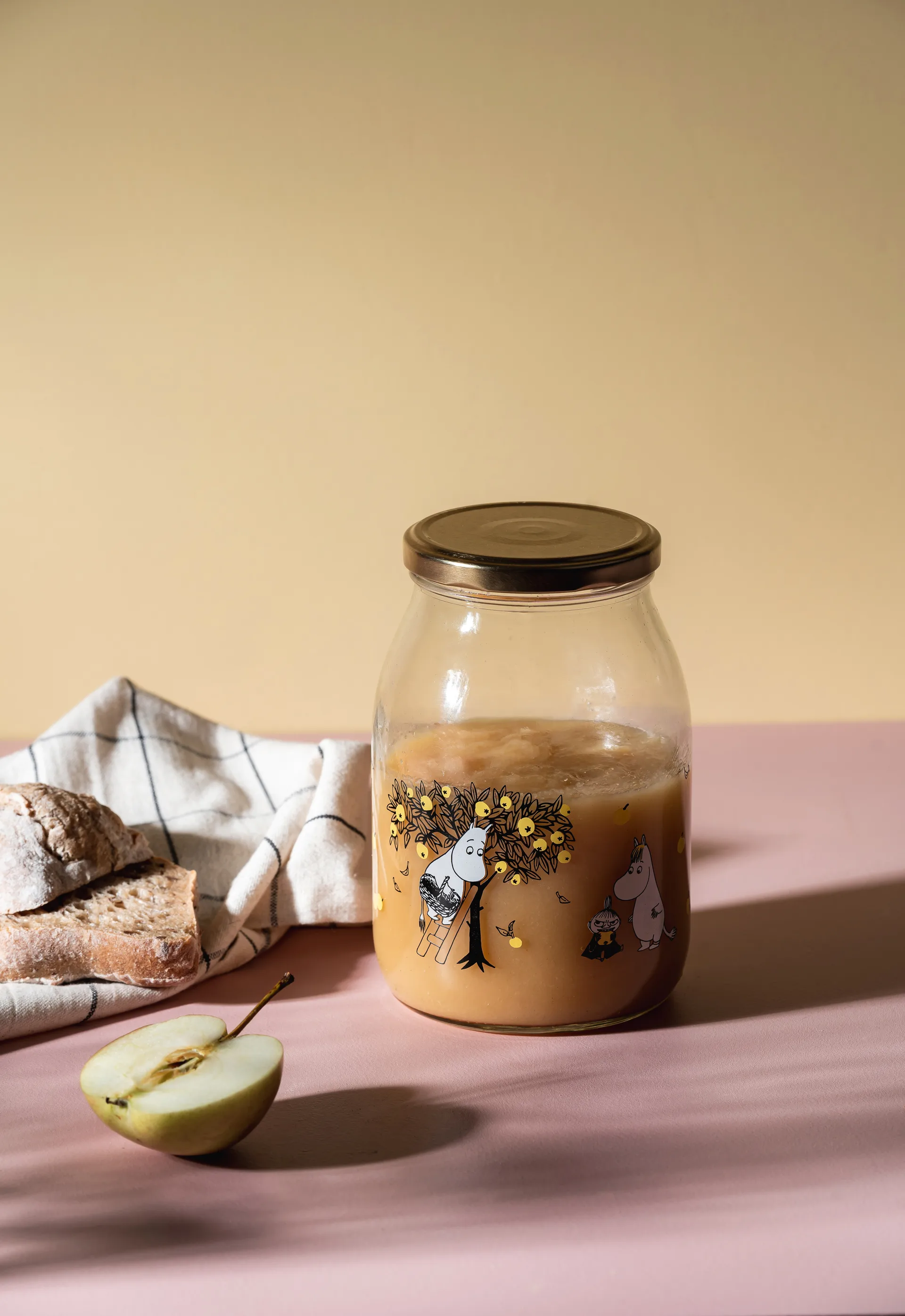 Moomin glazen pot 1 L, Apples Muurla